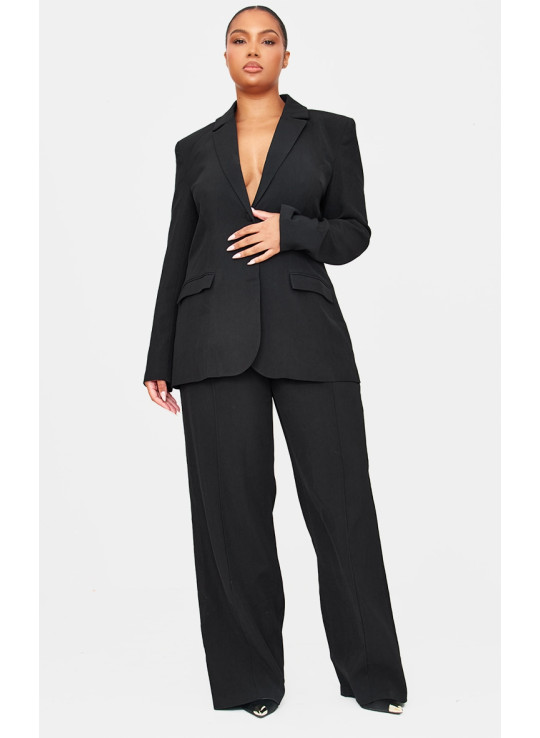 Прямі брюки преміум-класу з плетеними шпильками