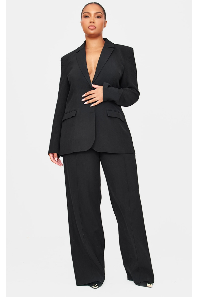 Прямі брюки преміум-класу з плетеними шпильками