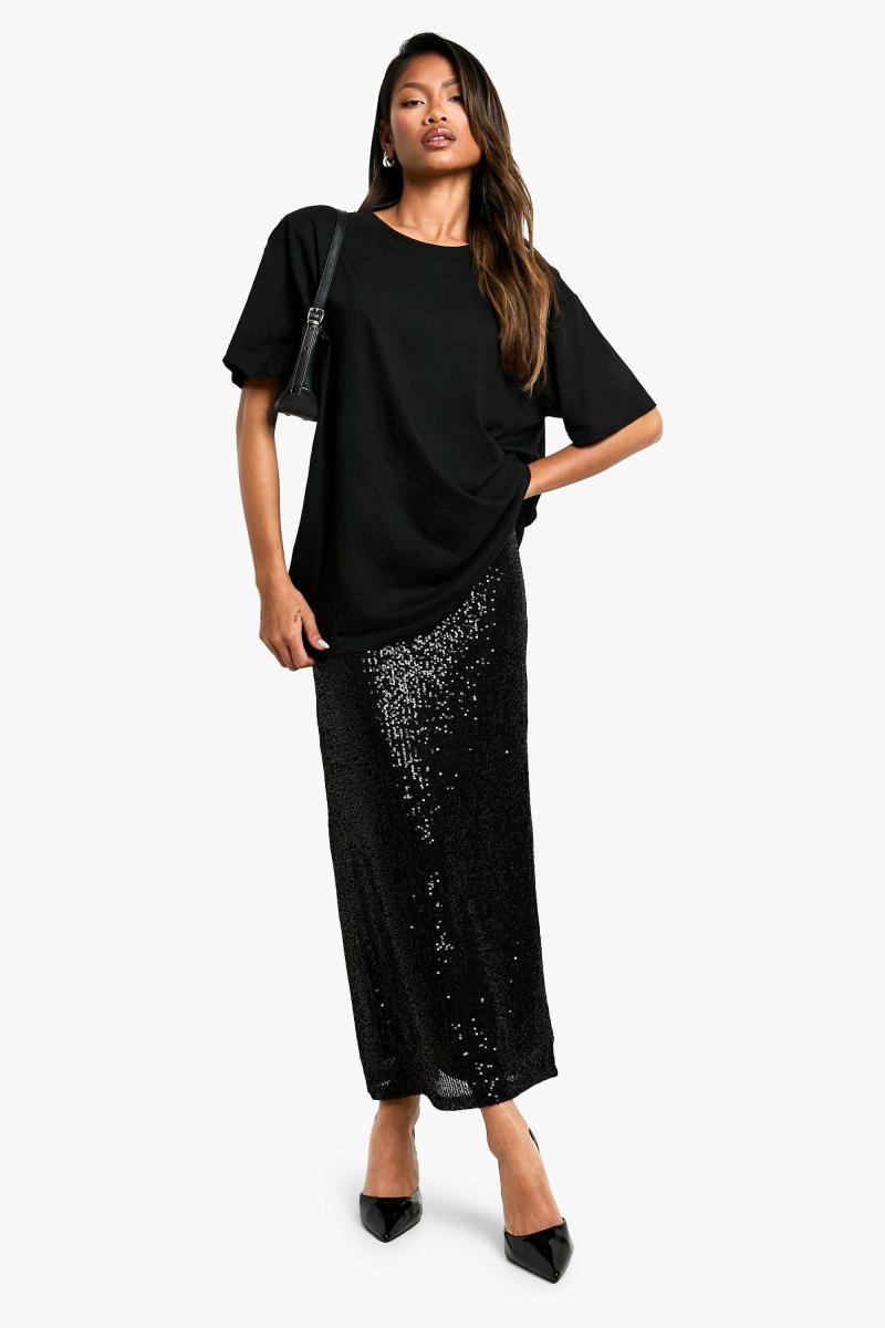 В'язана спідниця Midaxi з паєтками