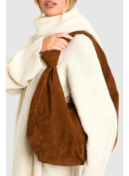 Сумка через плече зі штучної замші