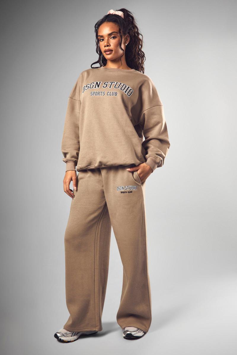 Dsgn Studio Applique Straight Leg Jogger