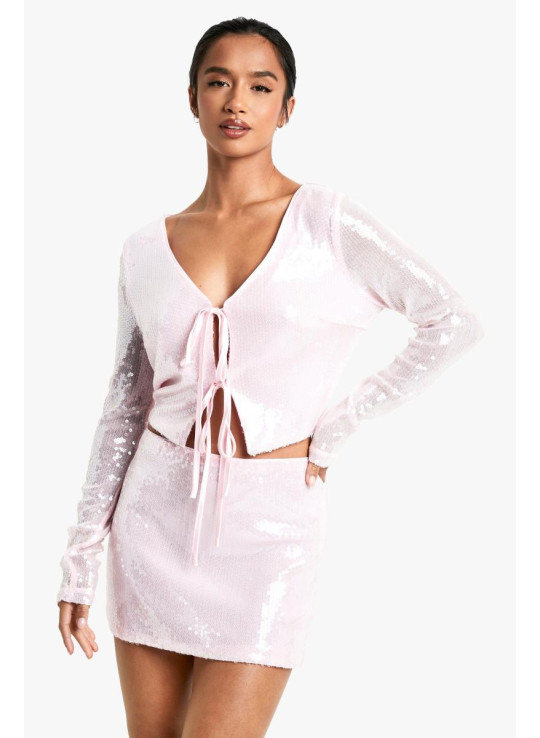 Маленька міні-спідниця з паєтками