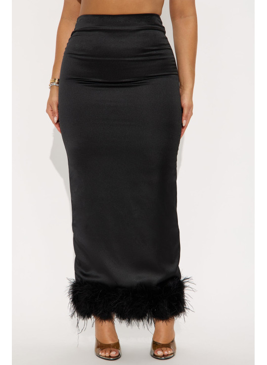 Шовкова максі-спідниця 