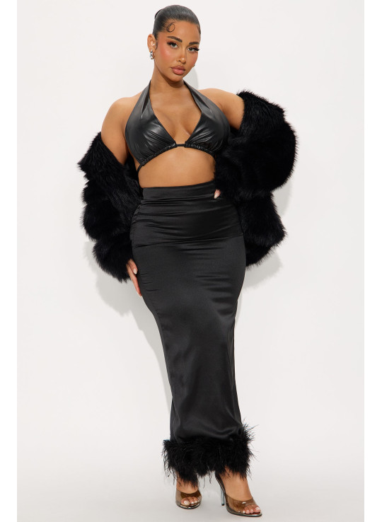 Шовкова максі-спідниця 