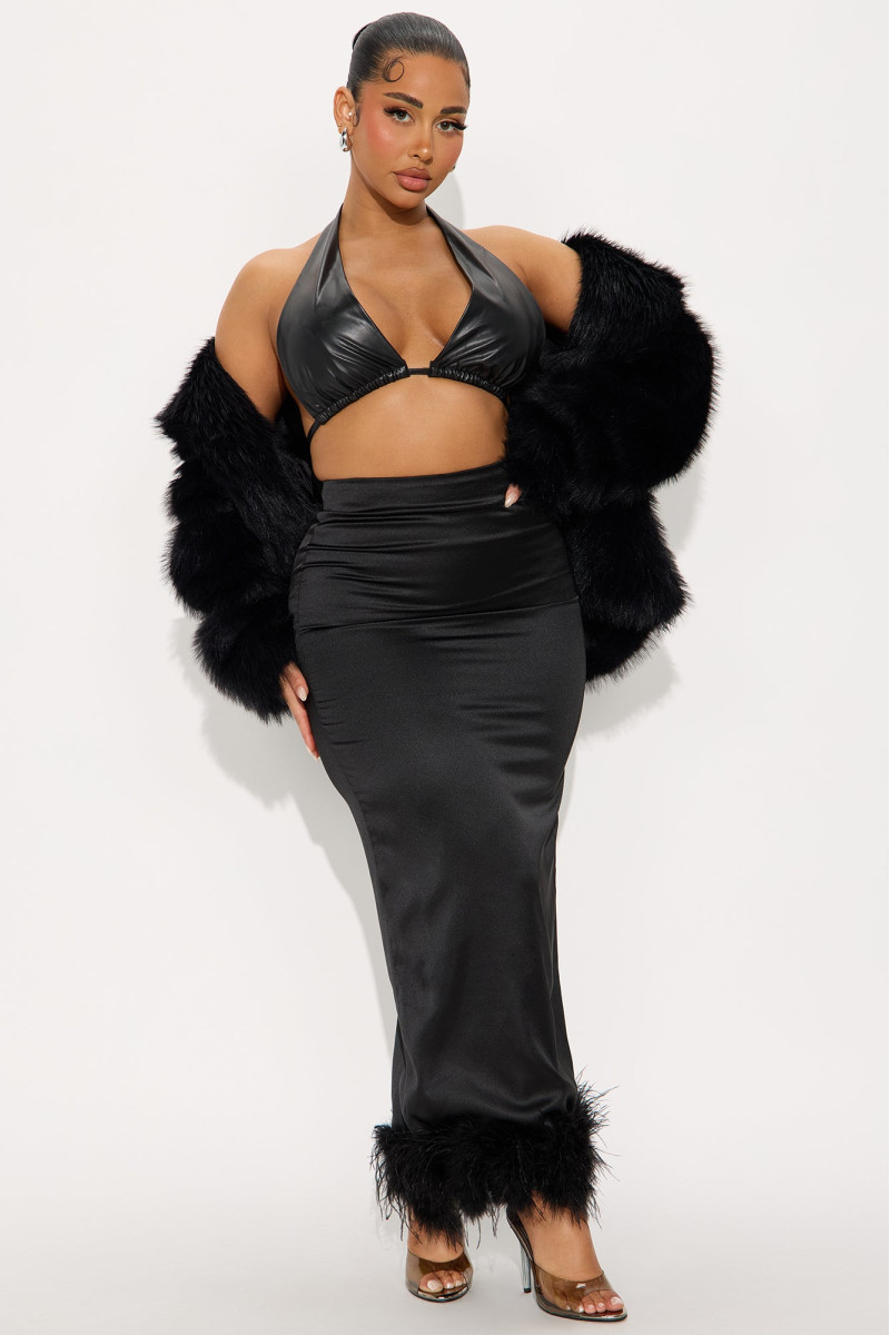 Шовкова максі-спідниця 