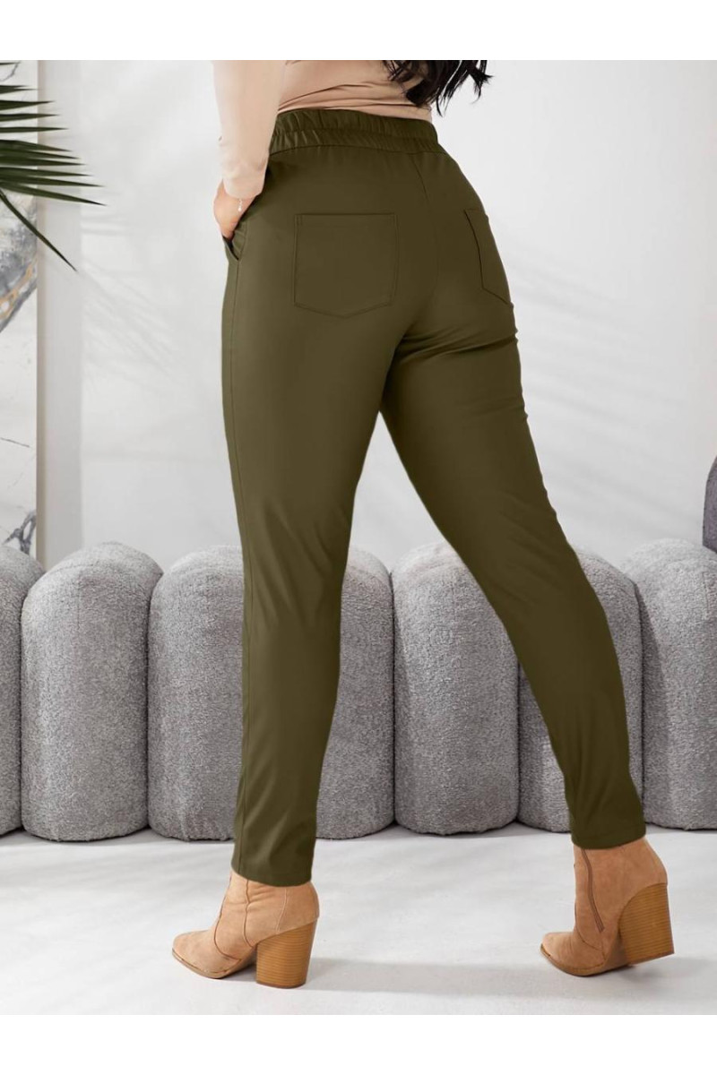 Шкіряні жіночі брюки 