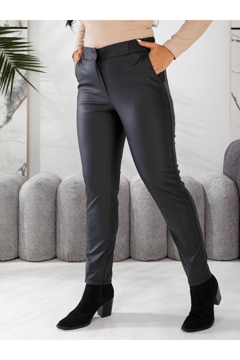 Шкіряні жіночі брюки 