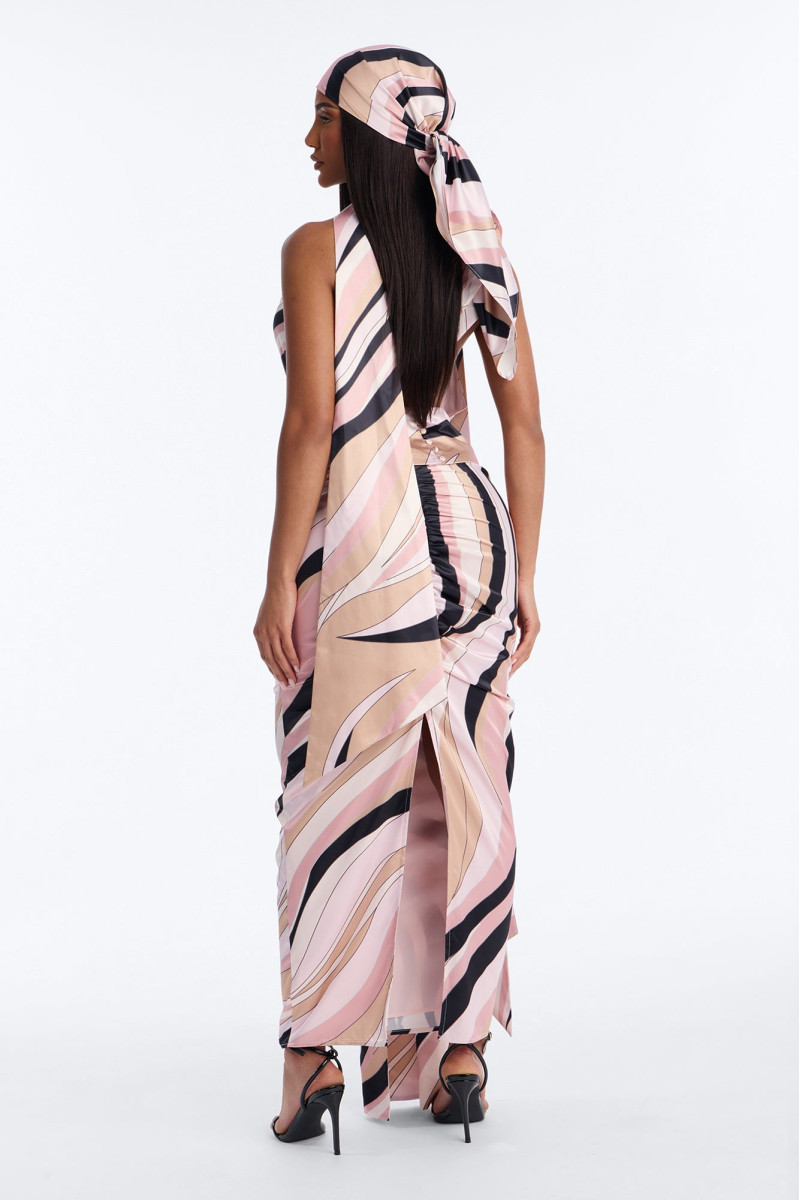 Атласна спідниця-міді 