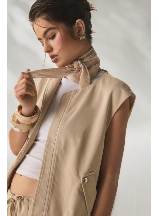 Тканий верхній костюм без рукавів