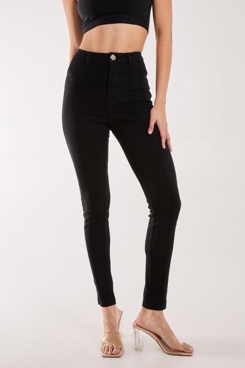 Тонкі штани з деталями шва