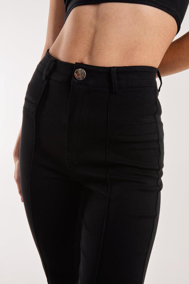 Тонкі штани з деталями шва