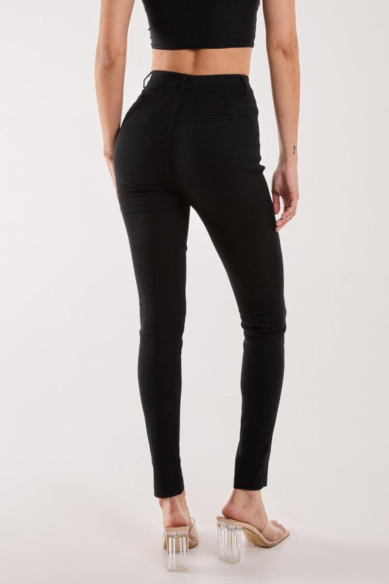 Тонкі штани з деталями шва