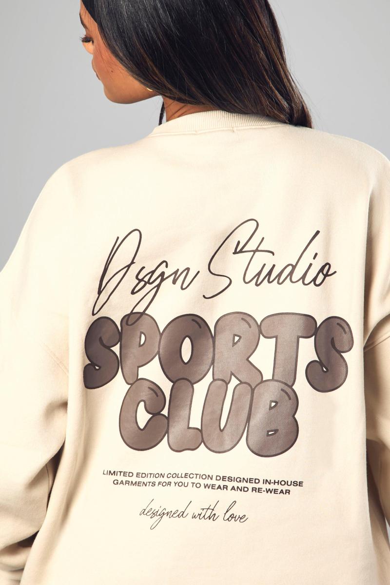 Величезний світшот Dsgn Studio Sports Bubble Slogan