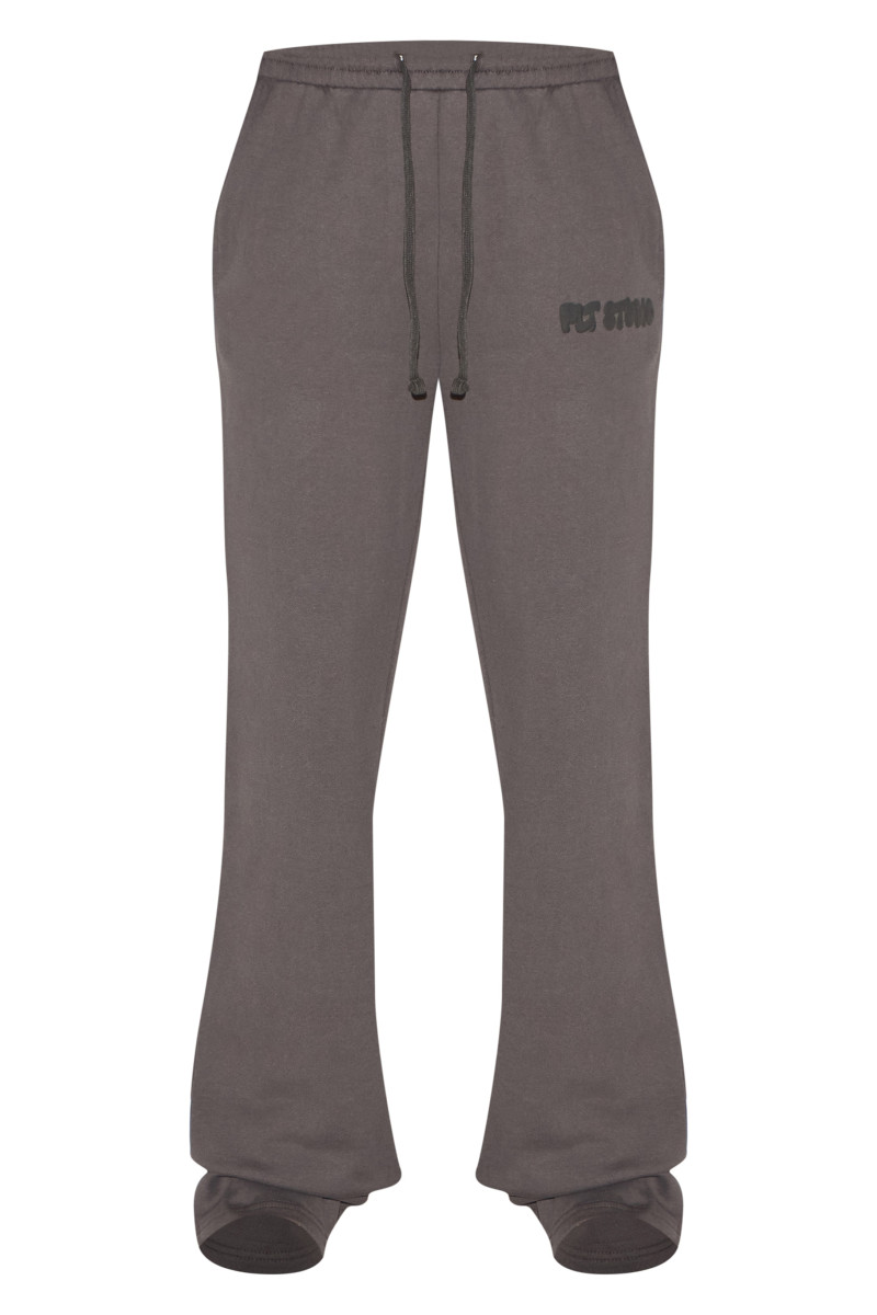 PrettyLittlething Tall Marcoal Premium Studio Print Price Neg Joggers