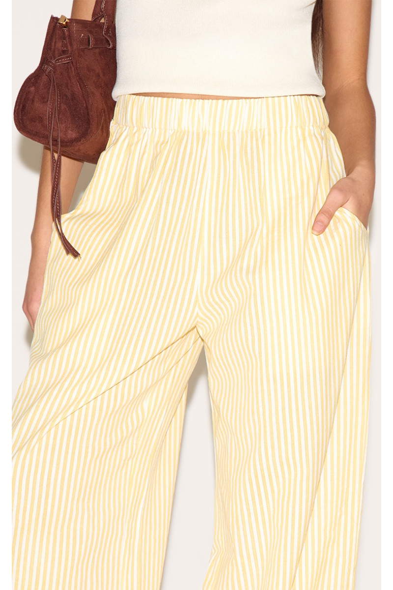 Маленька лимонна смуга білизна виглядає еластично штани талії