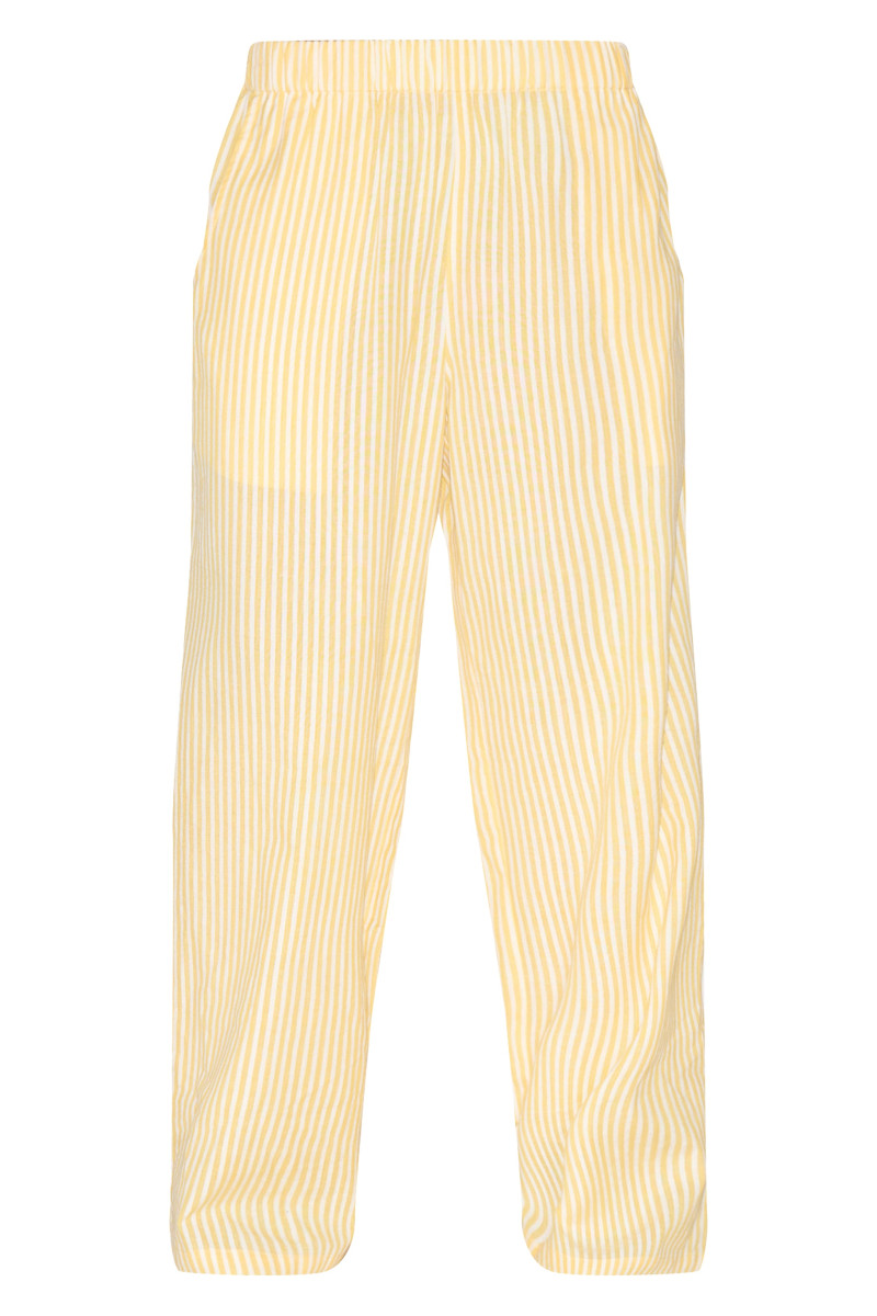 Маленька лимонна смуга білизна виглядає еластично штани талії