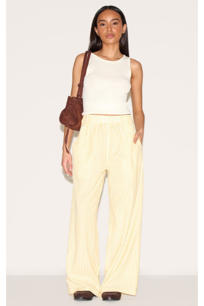 Маленька лимонна смуга білизна виглядає еластично штани талії