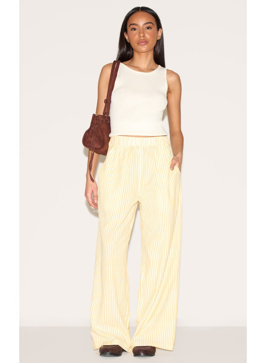 Маленька лимонна смуга білизна виглядає еластично штани талії