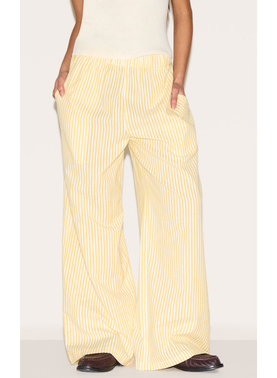 Маленька лимонна смуга білизна виглядає еластично штани талії