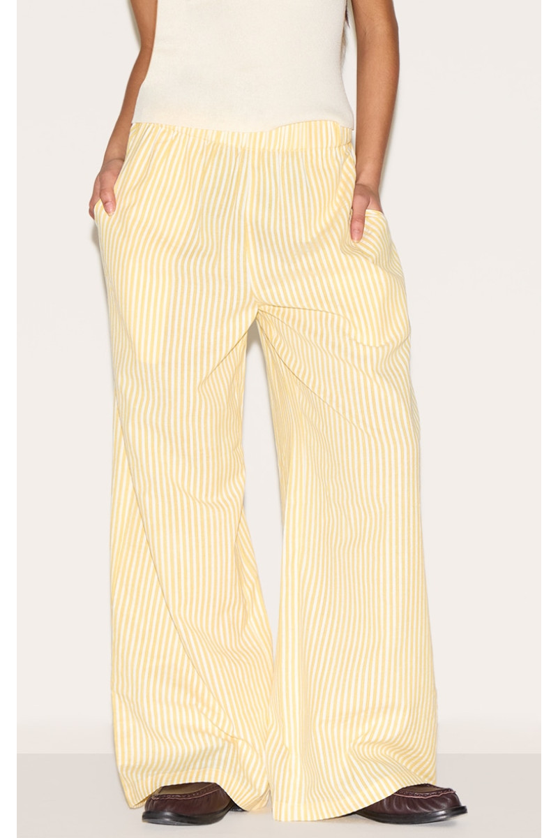 Маленька лимонна смуга білизна виглядає еластично штани талії