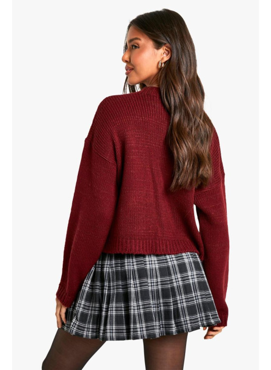 Міні-спідниця зі складками в клітинку