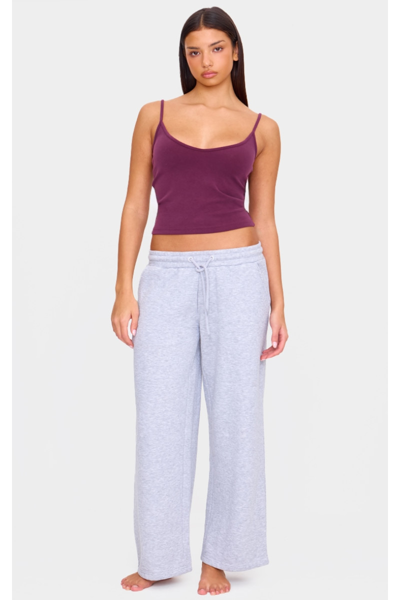 Комбі з V-подібним вирізом на бретелях бордового кольору Premium Soft Touch