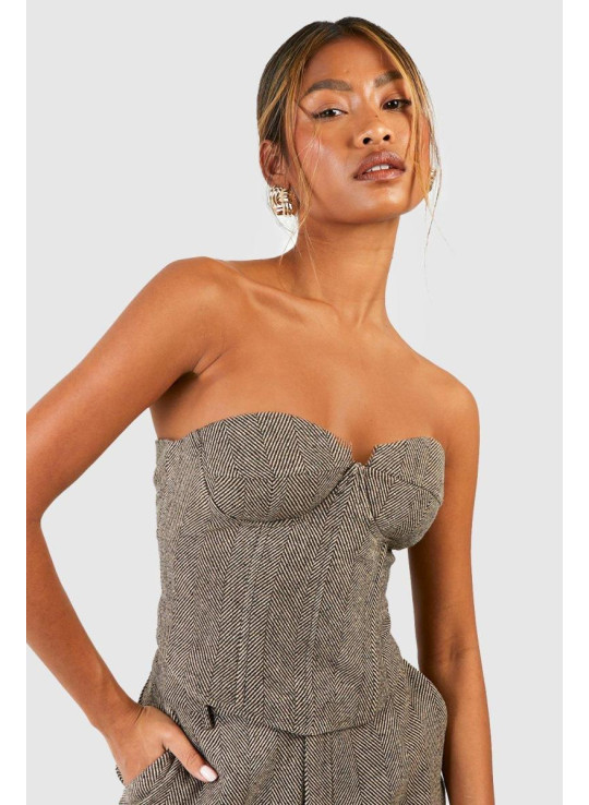 Корсет «ялинка» в тон