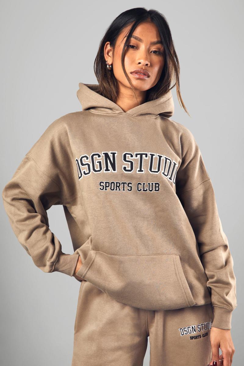 Велике худі з аплікацією Charcoal Dsgn Studio