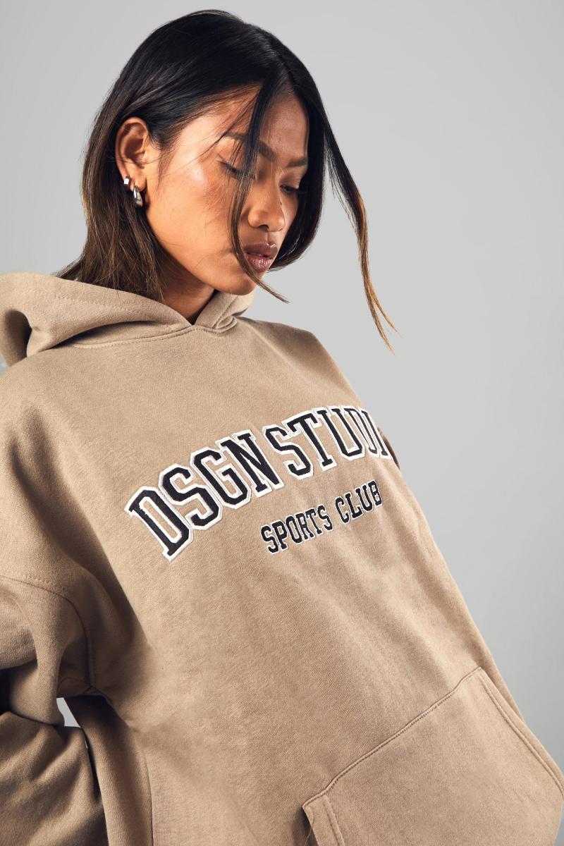 Велике худі з аплікацією Charcoal Dsgn Studio