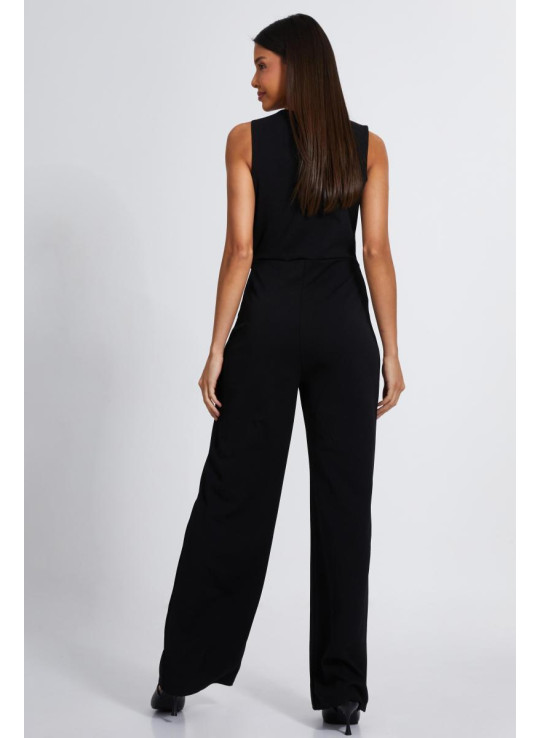 Чорні штани з широкими ногами