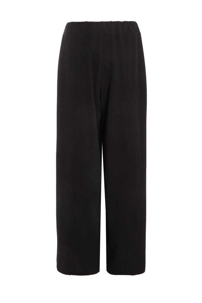 Чорні штани з широкими ногами