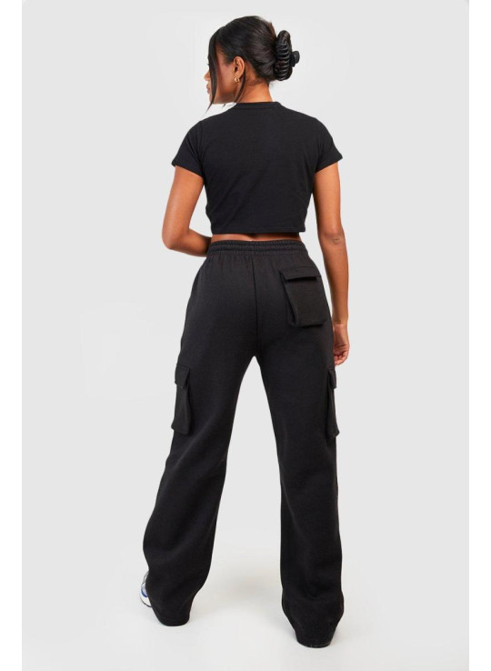 Чорні джоггери Cargo Pocket Straight Leg Jogger