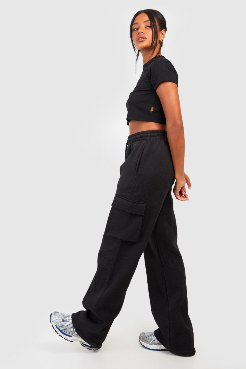 Чорні джоггери Cargo Pocket Straight Leg Jogger