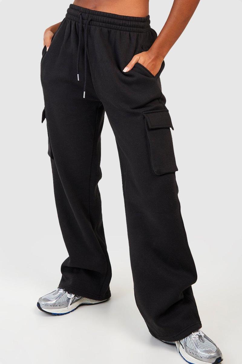 Чорні джоггери Cargo Pocket Straight Leg Jogger