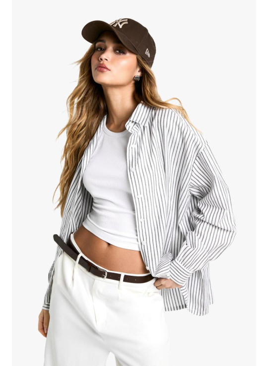 Чорна пінтрупа негабаритна сорочка