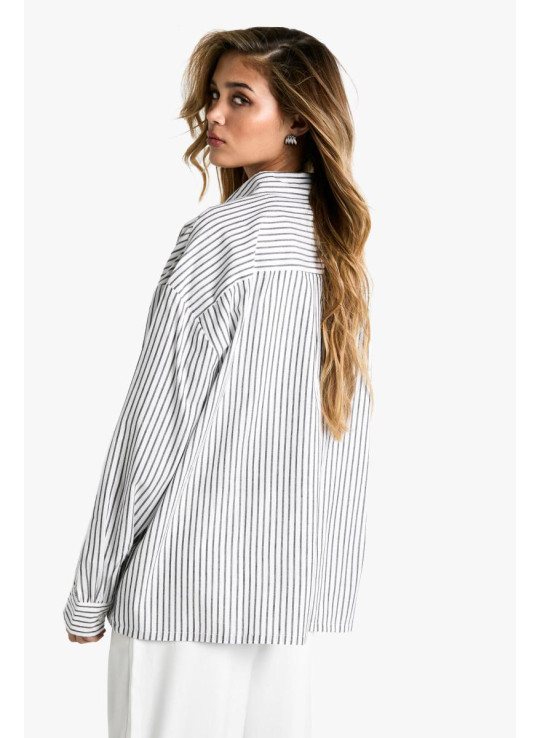 Чорна пінтрупа негабаритна сорочка