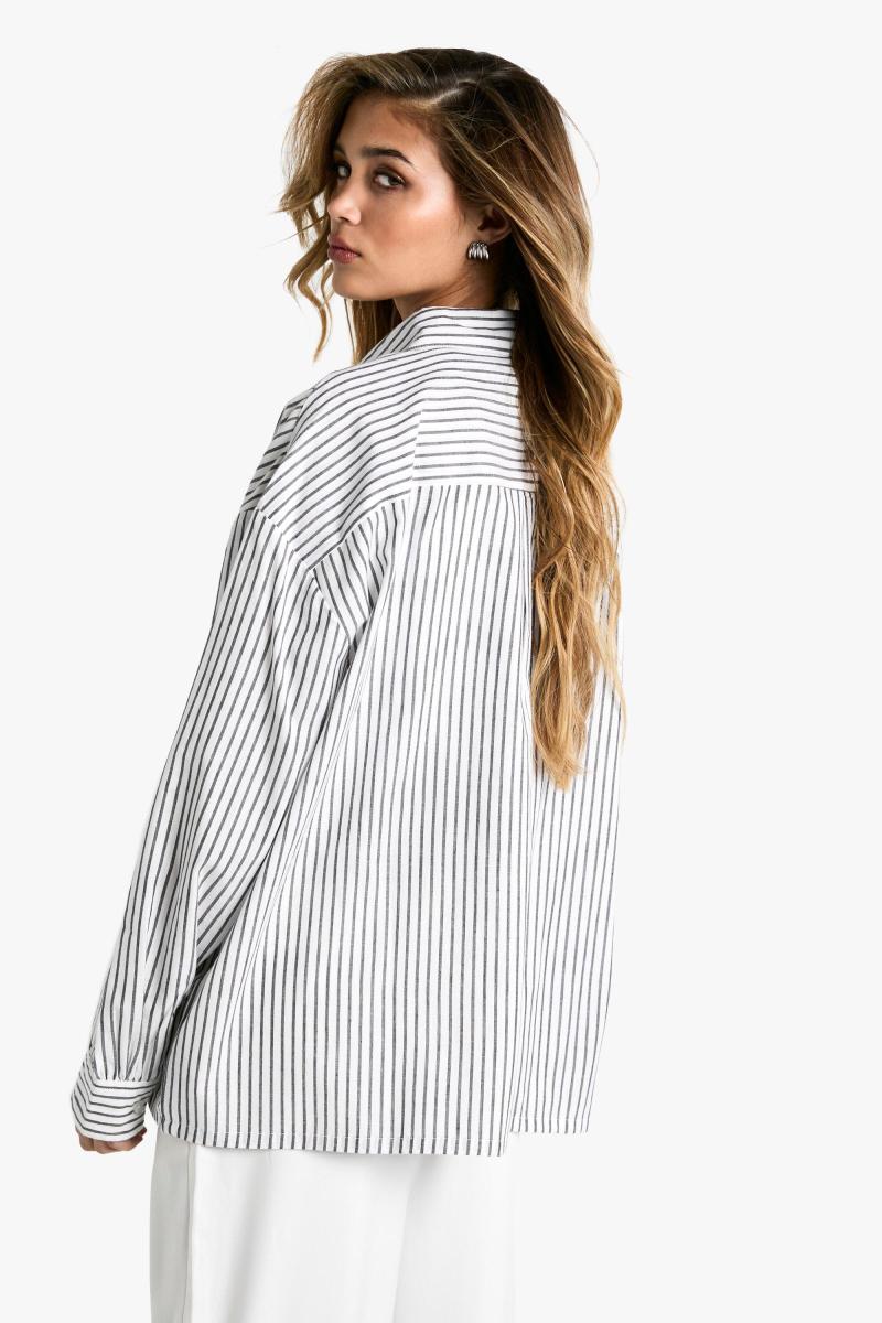 Чорна пінтрупа негабаритна сорочка