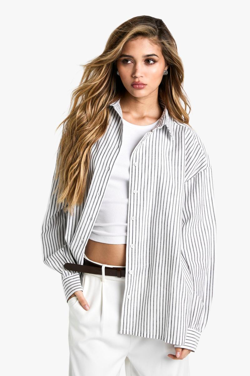 Чорна пінтрупа негабаритна сорочка