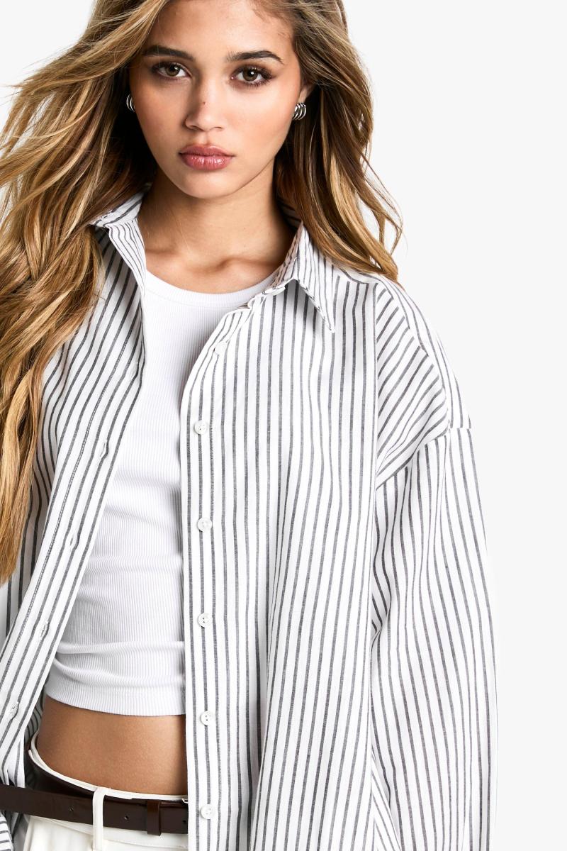 Чорна пінтрупа негабаритна сорочка