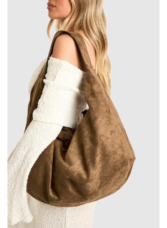 Сумка через плече зі штучної замші