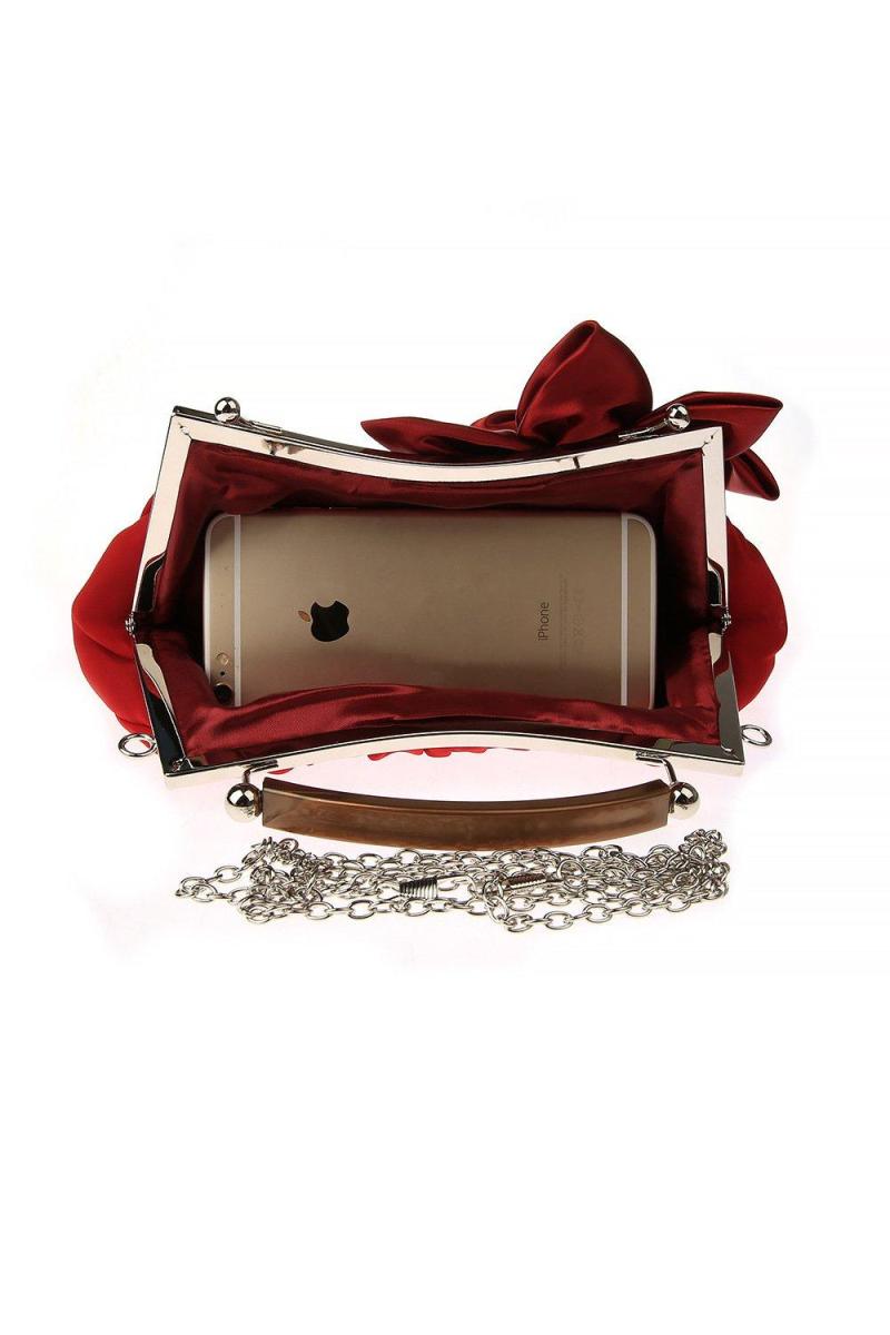 Сумка зчеплення атласної троянди