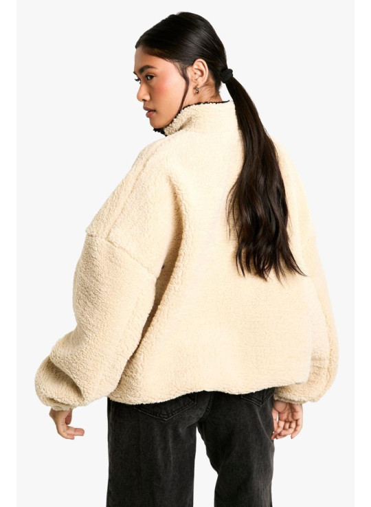 Великий світшот Borg з нейлоновими деталями на половину блискавки