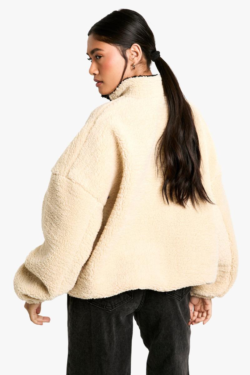 Великий світшот Borg з нейлоновими деталями на половину блискавки