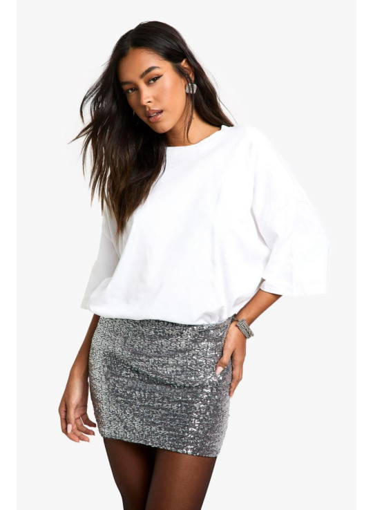 Міні-спідниця з паєтками