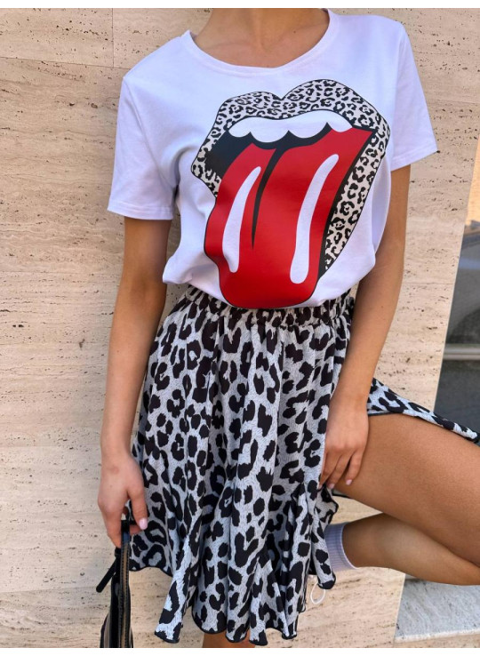 Футболка язик вуста 