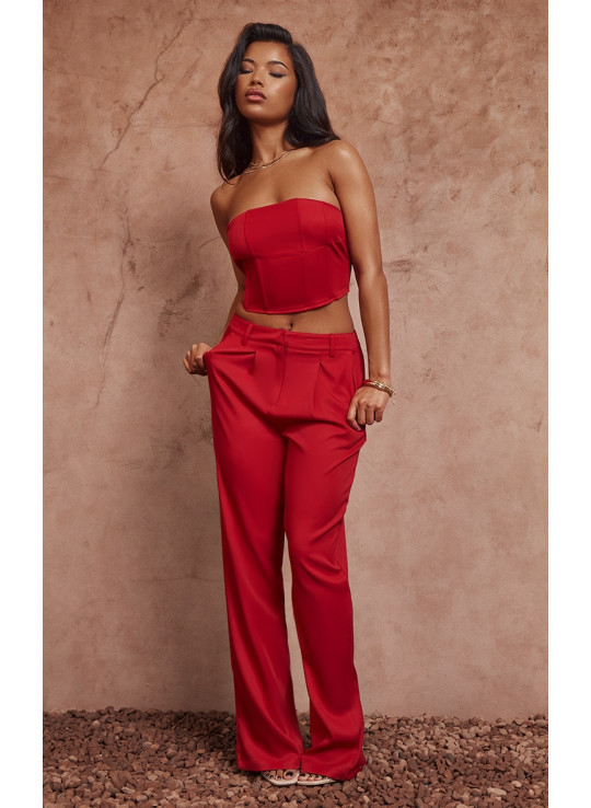 Червоні ткані штани