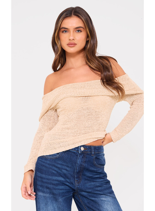 В'язаний топ з мокко