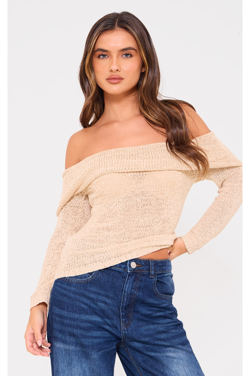 В'язаний топ з мокко