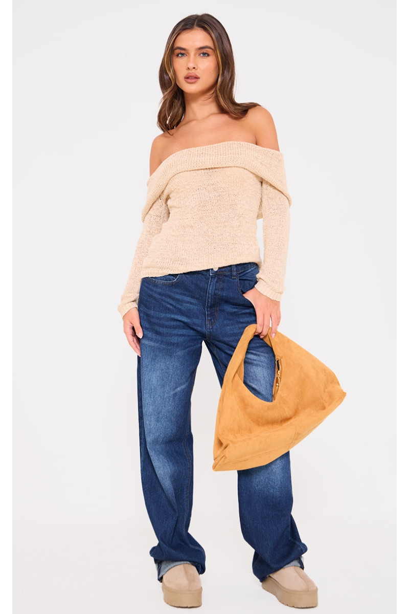 В'язаний топ з мокко