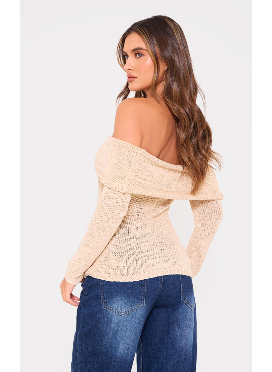 В'язаний топ з мокко